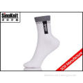 Customize Logo Cotton Fashion Athletic Sport Socks White Br